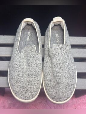 Allbirds Wool Loungers Womens Size 7 Gray Slip On Merino Wool Sneakers